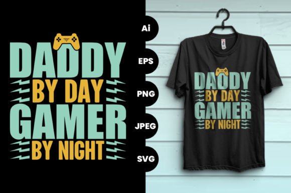 Funny Gaming Vector Graphic T-shirt: Print Templates & Graphics