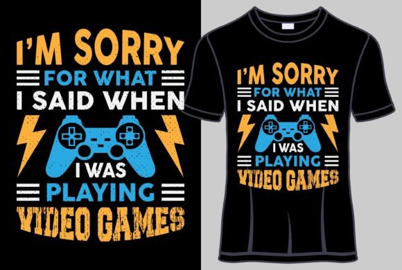 Gaming Saying Typography T-Shirt Design for Graphics