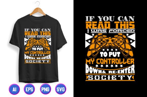 Gaming T-shirt Design 31: Graphics for Modern T-Shirt Designs