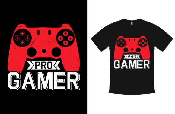 Gaming T-shirt Vector Template: Graphics for T-Shirt Designs