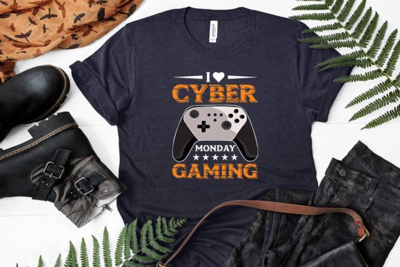 I Love Cyber Monday Gaming Vector: Graphics & T-Shirt Designs