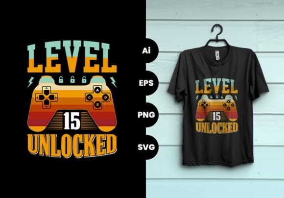 Level Unlocked Gaming Vector T-shirt: A Designer’s Review