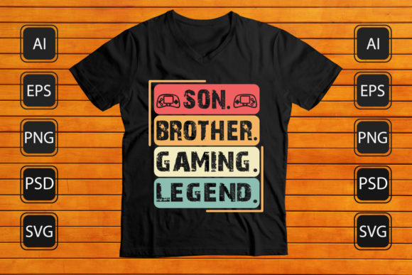 Review: Son Brother Gaming Legend T-shirt Design